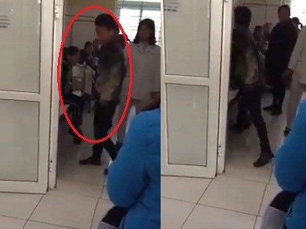  5. Chồng chửi mắng vợ bầu ngay tại bệnh viện: Một đoạn clip ghi lại hình ảnh người đàn ông đứng trước cửa phòng bệnh liên tục mắng nhiếc, chửi bới người phụ nữ đang mang bầu gây xôn xao. Theo như chia sẻ, sự việc trên xảy ra tại bệnh viện ở Bệnh viện huyện Chương Mỹ, Hà Nội vào ngày 18/12/2017.