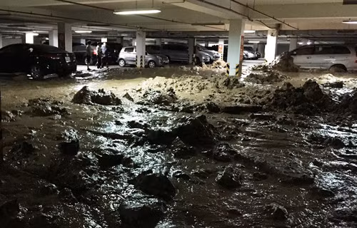 Hang chuc o to, xe may bi chon vui o chung cu cao cap-Hinh-4