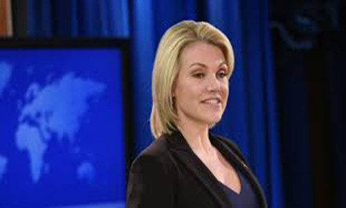 Ngày 24/4/2017, Bộ Ngoại giao Mỹ thông báo bà Nauert sẽ là người phát ngôn mới của bộ này. Ảnh: BN.