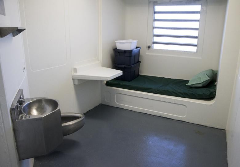 Một phòng giam trong nhà tù Rikers Island ở New York. Ảnh chụp hồi tháng 3/2015.