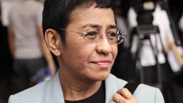 Nhà báo Maria Ressa, Giám đốc điều hành của trang tin Rappler. Ảnh: BBC.
