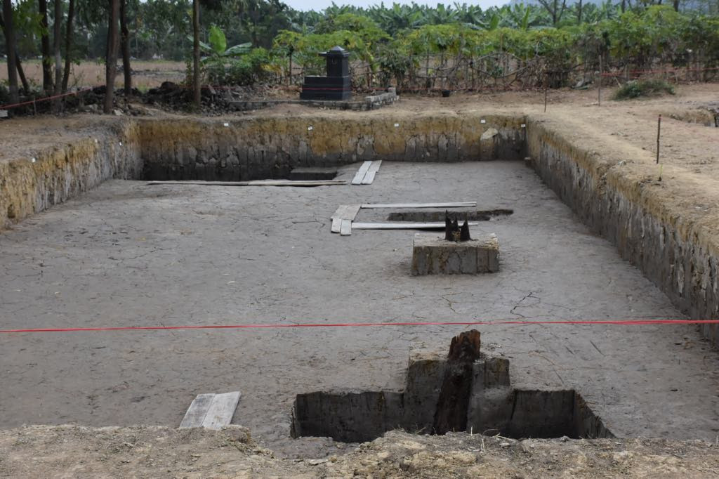 Các cọc phân bố so le, không thẳng hàng, cách nhau theo chiều đông tây khoảng 5 – 7m, chiều bắc nam 3,5 – 5cm; kích thước các cọc không đều nhau, loại nhỏ 10 – 18cm, loại lớn 28 – 32cm, cá biệt có cọc có đường kính 37 – 40cm...