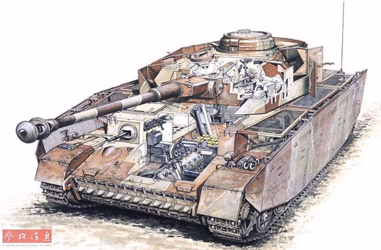 Với các yêu cầu tác chiến trên chiến trường thiết kế xe tăng ngày càng trở nên hoàn thiện hơn và đi tiên phong cho điều này chính là người Đức với những chiếc xe tăng hoàn hảo của mình. Trong ảnh là nội thất bên trong một chiếc Panzer IV, nó có kíp chiến đấu chỉ với 5 người được trang bị giáp mạnh hơn đi kèm với khẩu pháo tốt. Thiết kế bên trong của Panzer IV cũng được đánh giá khá tốt tạo cảm giác thoải mái hơn cho kíp chiến đấu. Nguồn ảnh: QQ.