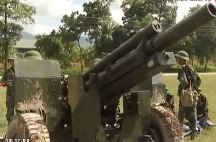 Loại pháo mà ta sử dụng cho tổ hợp pháo tự hành là kiểu M101 do Mỹ chế tạo, hiện có trong biên chế pháo binh Việt Nam số lượng rất lớn.