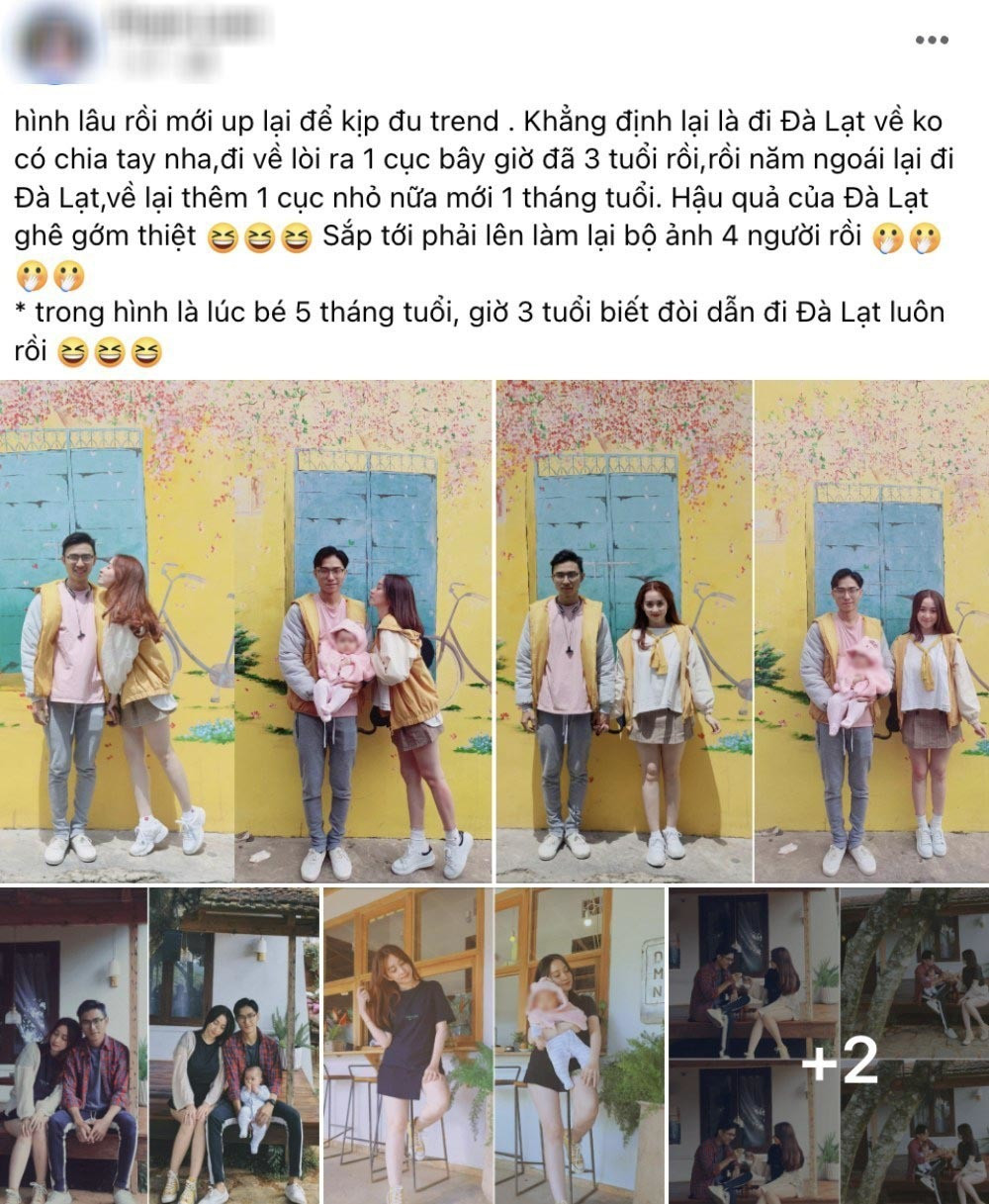 Mấy ngày qua ở các hội nhóm về Đà Lạt nhiều cặp đôi hân hoan khoe "thành quả" sau chuyến vi vu thành phố ngàn hoa.