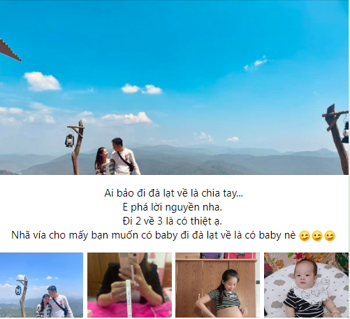 Cặp đôi vui mừng vì món quà bất ngờ từ chuyến đi Đà Lạt.