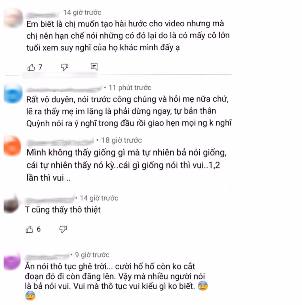 Phần đông netizen cho rằng họ sẽ không nghĩ gì khác nếu như Quỳnh Trần JP không ẩn ý về hình ảnh liên tưởng nhạy cảm.