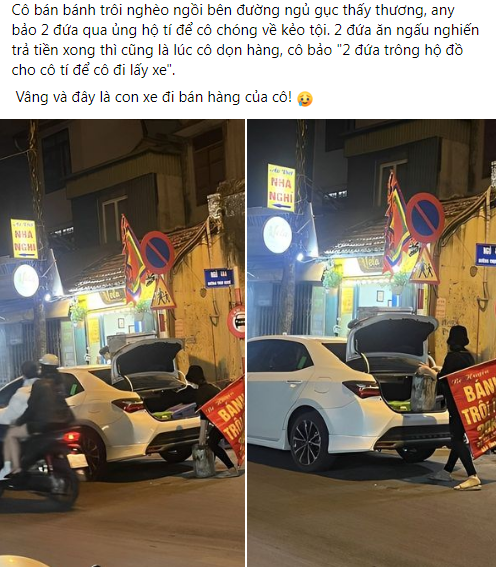 Mới đây trên MXH xuất hiện hình ảnh một người phụ nữ bán bánh trôi tàu nhưng đi xế hộp khiến netizen không khỏi ngỡ ngàng.