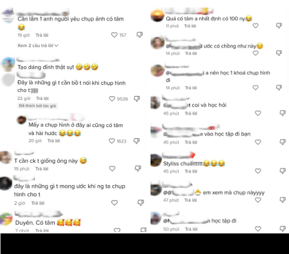 Hội chị em "sống ảo" để lại nhiều bình luận thích thú, đa phần chỉ biết ước có một chàng người yêu chụp ảnh được cỡ anh trai này thôi.