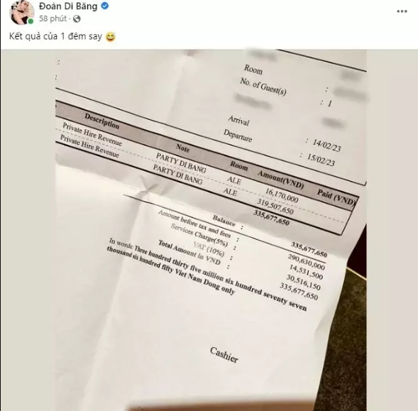 Để chuẩn bị cho ngày đặc biệt, trước đó Di Băng và ông xã đã chi 888 triệu đồng cho tiền trang phục.