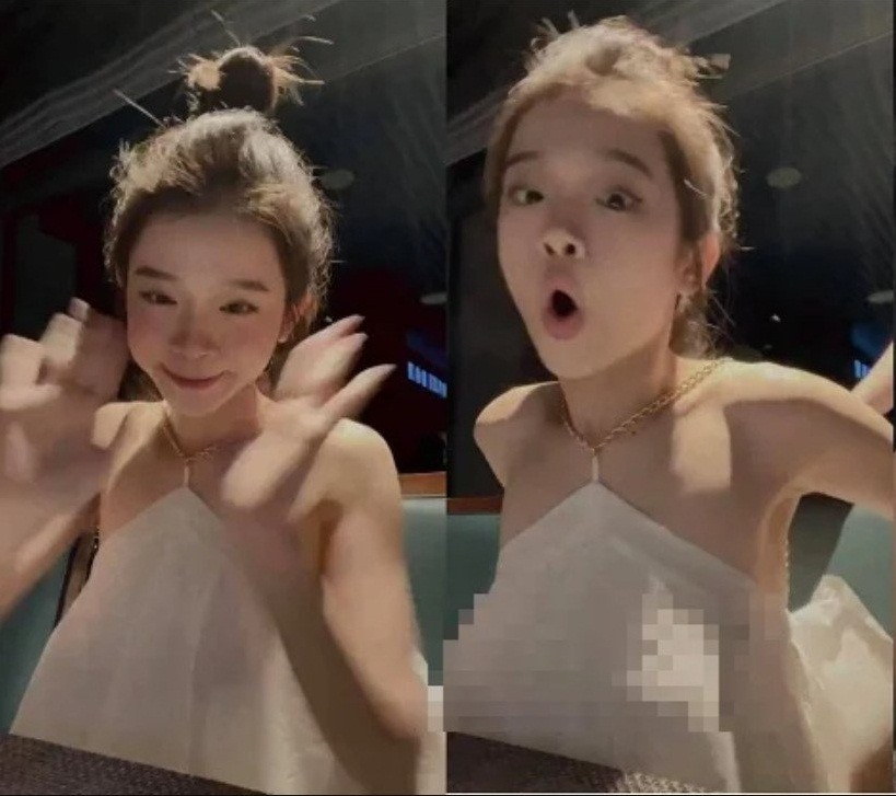 Bên cạnh những lời khen dành cho nhan sắc xinh tươi mơn mởn của hot girl Linh Ka, một số ý kiến cho rằng chiếc áo yếm có phần lỏng lẻo, gây mất thẩm mĩ.