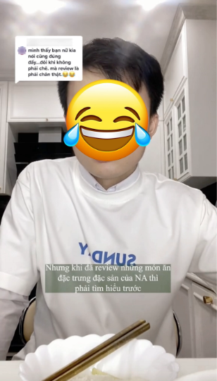Về phần phản pháo của mình nam TikToker cho rằng khi review về những món đặc sản (như món nhút) thì Hà Linh nên tìm hiểu về đặc trưng của nó thay vì cứ nói theo cảm nhận cá nhân như vậy.