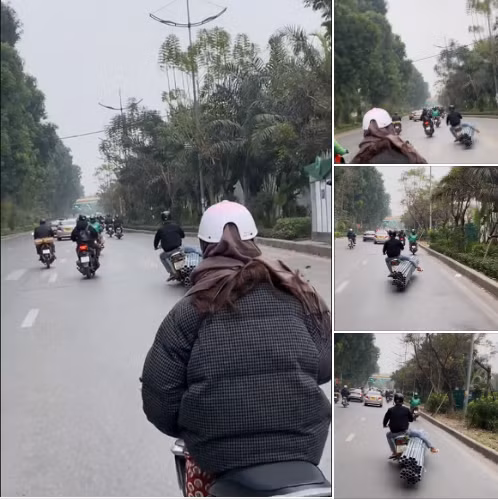 Mới đây trên MXH xuất hiện đoạn clip ghi lại màn chở hàng vô cùng cồng kềnh, người đi đường nhìn mà hãi hùng, thậm chí netizen còn đặt cho tài xế cái tên " người vận chuyển".