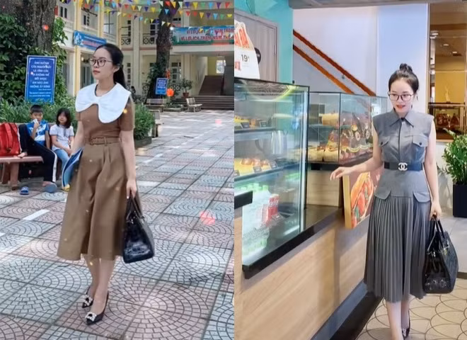 Trong những đoạn clip mà cô Hương chia sẻ, có thể thấy rằng, cô giáo trẻ luôn lên lớp với những trang phục vừa kín đáo lại rất trang trọng, lịch sự khiến nhiều người phải xuýt xoa.