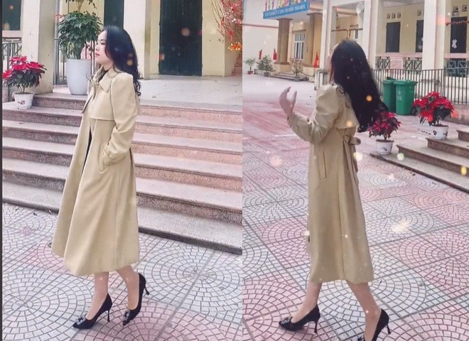 Cách phối đồ giản dị nhưng không kém phần ấn tượng của cô được nhiều người quan tâm.