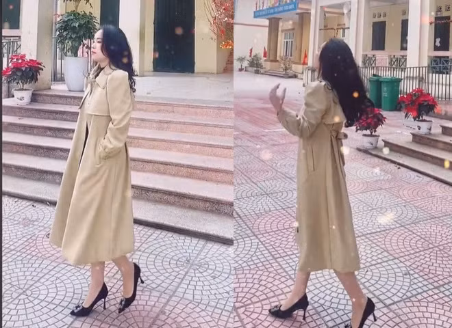 Cách phối đồ giản dị nhưng không kém phần ấn tượng của cô được nhiều người quan tâm.