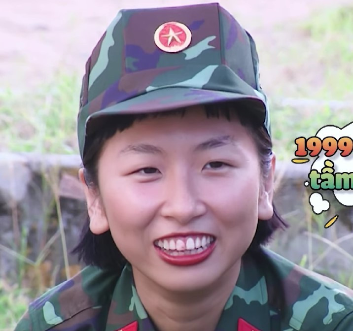 Trong lần "nhập ngũ" cô cũng khiến khán giả phải ngỡ ngàng vì những phát ngôn của mình.