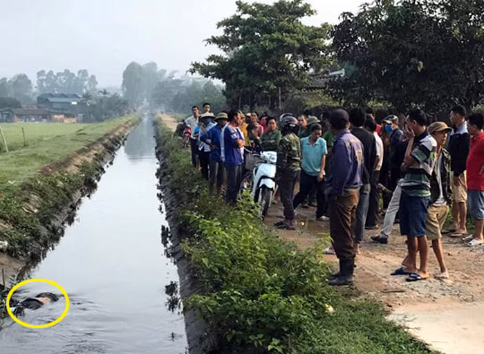 Dien Bien: Phat hien thi the nguoi dan ong nam up mat duoi kenh nuoc