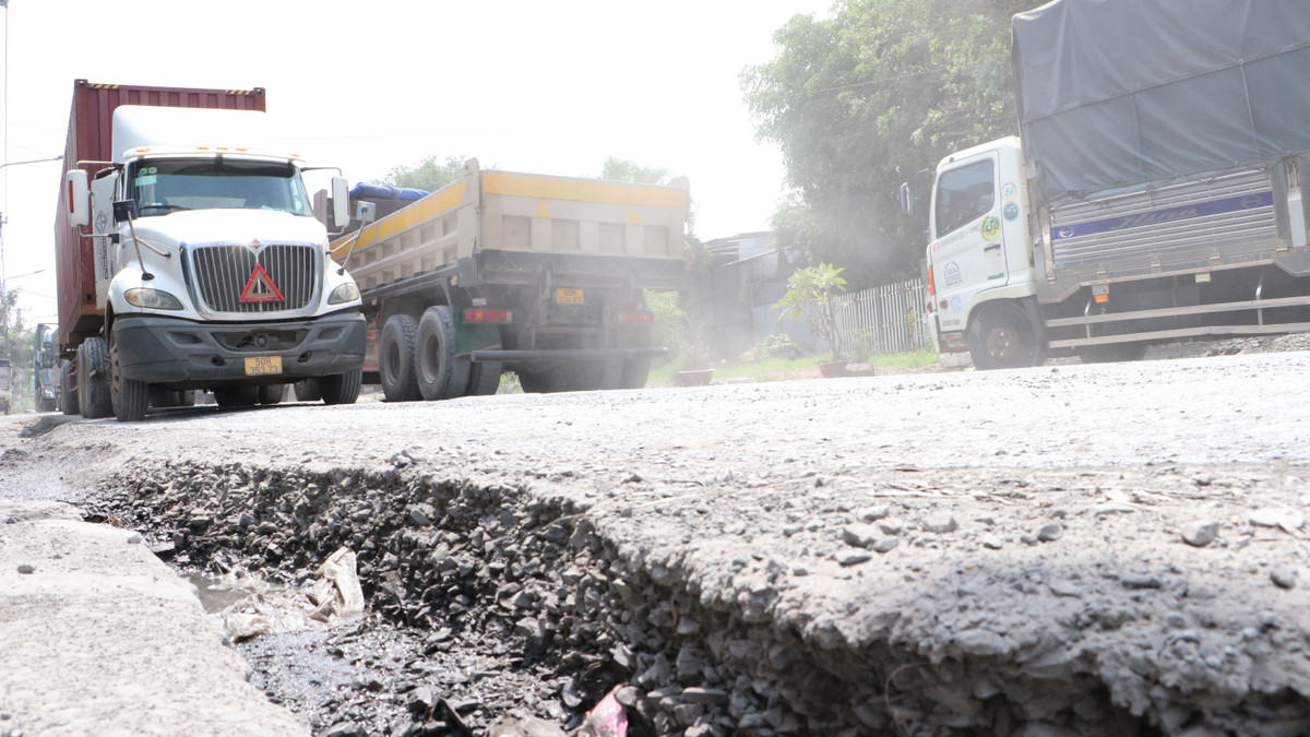 Dong Nai: Nhieu hiem nguy khi luu thong tren duong Hoang Van Bon-Hinh-2