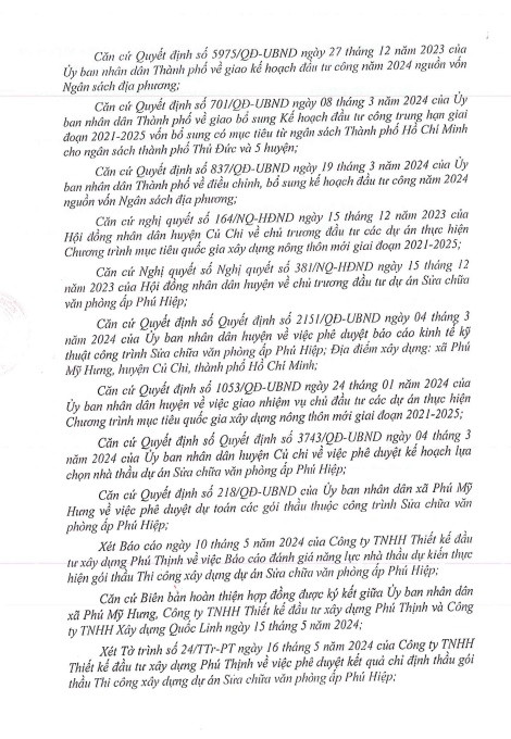 TPHCM: UBND xã Phú Mỹ Hưng chỉ định 4 gói thầu cho Cty Quốc Linh - Hình 5 TPHCM: UBND xa Phu My Hung chi dinh 4 goi thau cho Cty Quoc Linh-Hinh-5