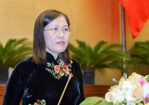 Chủ nhiệm Ủy ban Tư pháp Lê Thị Nga, sinh ngày 20/12/1964, quê ở Hà Tĩnh. Trình độ: Thạc sĩ Luật. Chức vụ: Ủy viên Trung ương Đảng khóa XII, XIII; Đại biểu Quốc hội khóa X, XI, XII,XIII, XIV, XV.