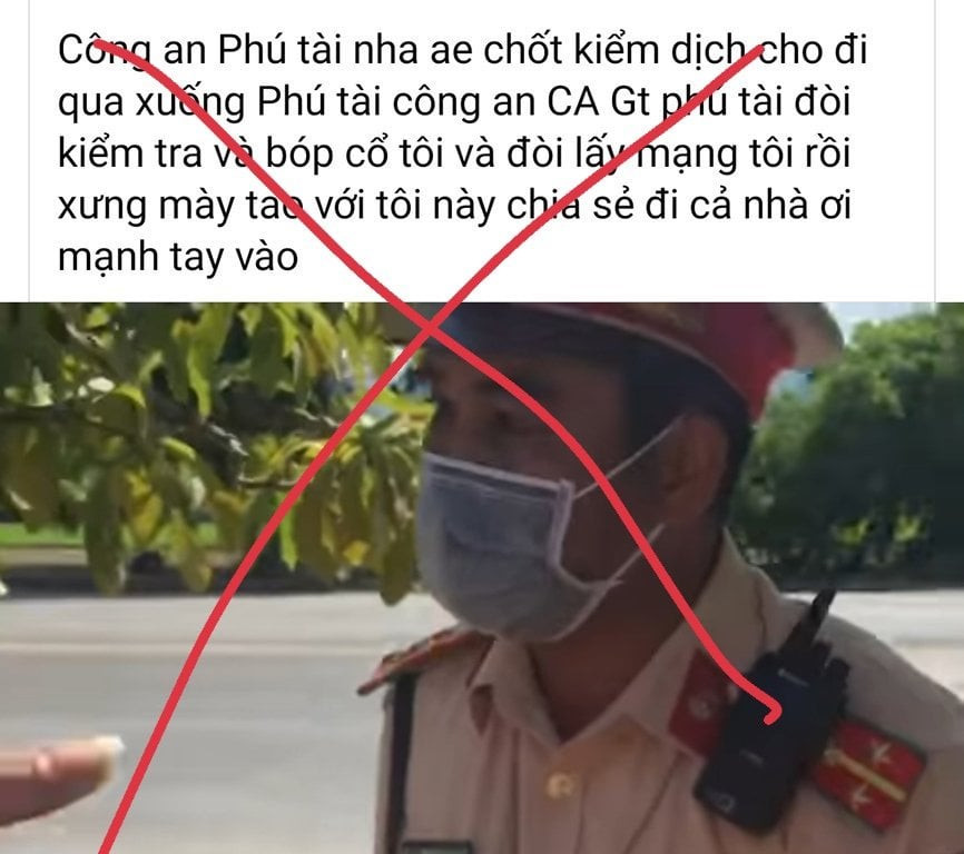 Binh Dinh: CSGT Tuy Phuoc len tieng ve clip tai xe to bi bop co