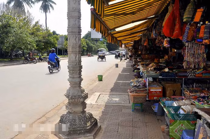 Một góc cảnh quan thành phố Siem Reap. Ảnh Sina