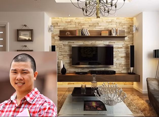 Chàng diễn viên đầu trọc đã mua hai căn hộ liền nhau để nối thông phòng. Anh không ngần ngại chi khoảng 3 tỷ đồng để sang sửa căn nhà. Thời gian thiết kế và sửa chữa trong vòng 5 tháng mới ưng ý.