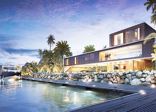 Công ty Brazil Studio MK27 là đơn vị thiết kế 18 biệt thự nghỉ dưỡng sang trọng của Caye Sereno Hạ Long. Ảnh phối cảnh dự án.