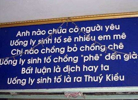 “Choáng” với những biển quảng cáo chỉ có ở Việt Nam - Hình 10 “Choang” voi nhung bien quang cao chi co o Viet Nam-Hinh-10