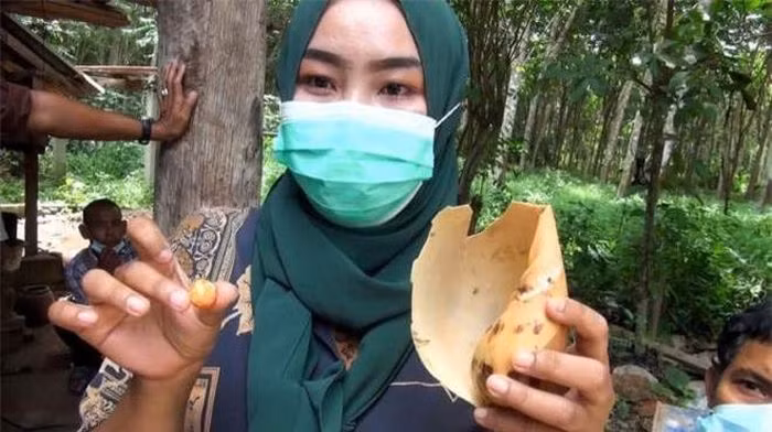 Viên ngọc quý mà Sifino Kasemson phát hiện có màu cam rực rỡ, nặng 1,8 gram, và có thể có giá trị hàng trăm nghìn USD.