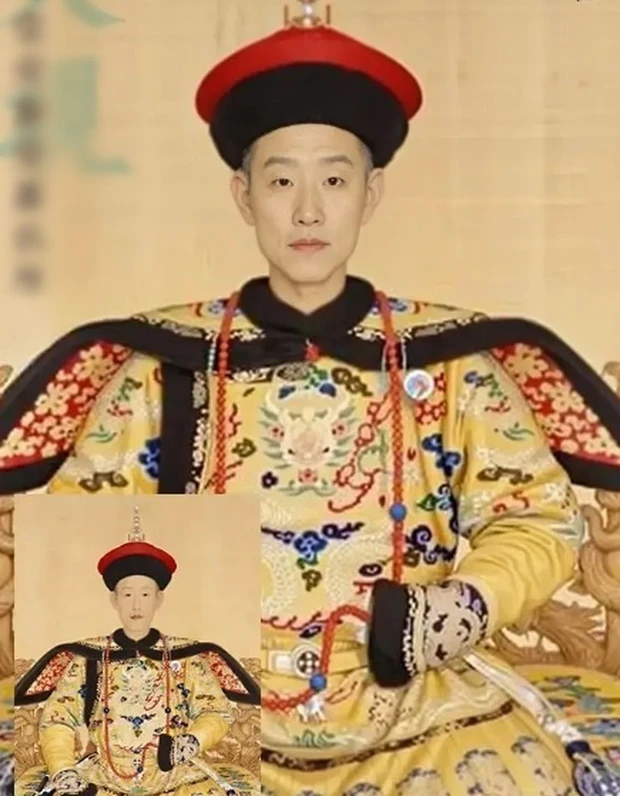 6. Ái Tân Giác La Hoằng Lịch (Càn Long): Hoàng đế sống thọ nhất trong lịch sử Trung Quốc, sống đến 88 tuổi. Băng hà năm 1799, truy tôn làm Thanh Cao Tông. Bức tranh AI hiển thị dung mạo trẻ trung, hoạt bát của ông.