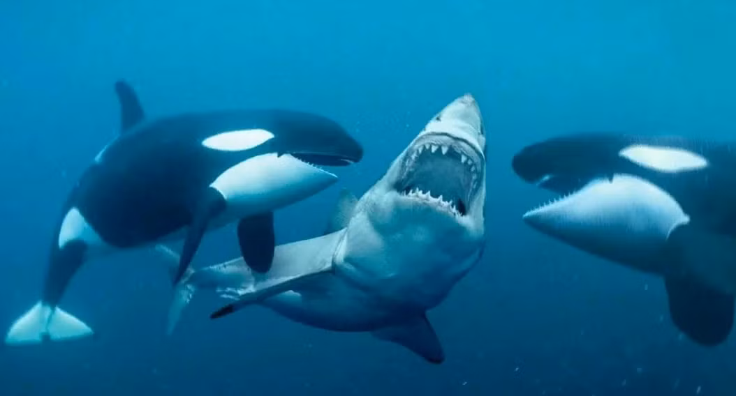 Cá voi sát thủ thường tấn công cá mập ở khu vực này, mổ bụng chúng để ăn gan, nhưng trước đây, không có bằng chứng về hành vi này ở Úc.