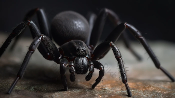 2. Nhện đen: Nhện đen sở hữu khả năng ngụy trang và ẩn nấp đặc biệt. Chúng điều chỉnh màu sắc và kết cấu cơ thể để giống với môi trường, giảm nguy cơ bị phát hiện và tăng khả năng bắt mồi thành công.