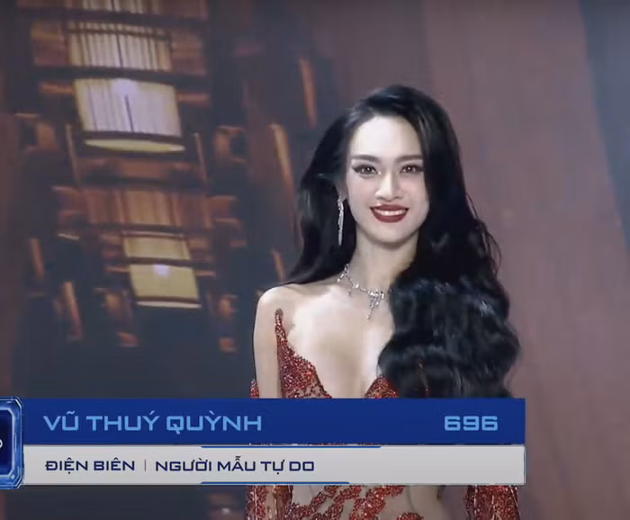 Chan dung co gai dep nhat Hoa hau Hoan vu VN 2023: Dang 'chuan tung centimet'