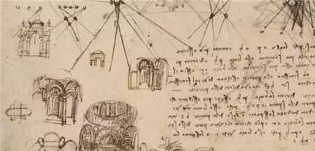 Qua khoảng 6.000 trang bản thảo, da Vinci nghiên cứu nhiều lĩnh vực như toán, sinh học, vật lý, thiên văn học và nhiều hơn nữa.