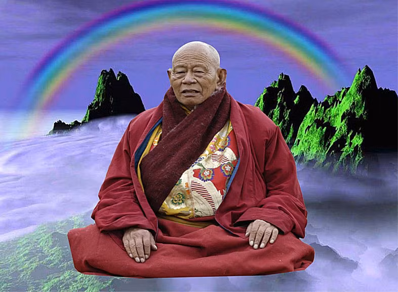 Người ta gọi trạng thái này là “cầu vồng hóa thân thể”. Sau nhiều năm tu hành đề cao tâm tính, các nhà sư có thể chuyển hóa cơ thể thành ánh sáng cầu vồng.