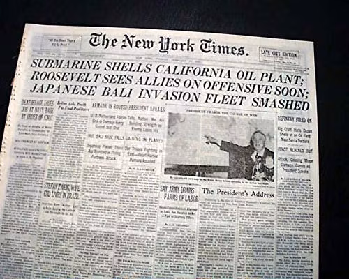 Cuộc pháo kích từ tàu ngầm I-17 của Nhật Bản không gây thiệt hại đáng kể cho phía Mỹ.