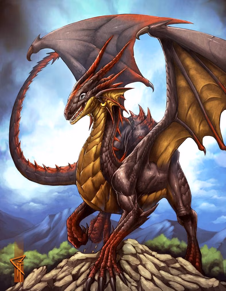 Đôi khi, rồng Draco có chân và cánh. Đuôi của nó rất dài và siêu khỏe.