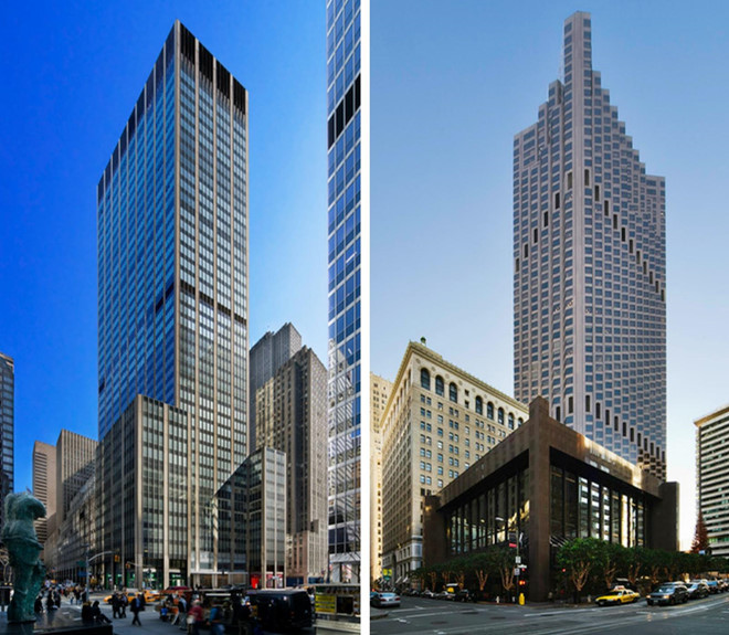 Hai bất động sản được quản lý bởi quỹ Vornado Realty Trust mà Tổng thống Donald Trump góp 30% cổ phần đã tăng giá mạnh trong năm qua. Ảnh: Bloomberg.