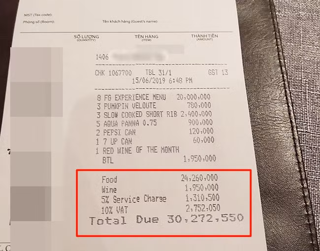 MXH 'hot hoang' vi hoa don an toi 30 trieu: Nha giau 'khoe cua'?-Hinh-2