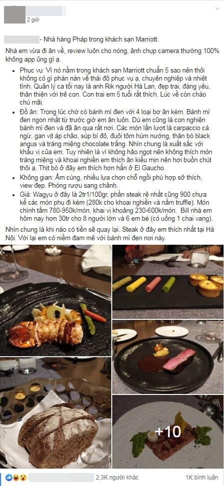 MXH 'hot hoang' vi hoa don an toi 30 trieu: Nha giau 'khoe cua'?