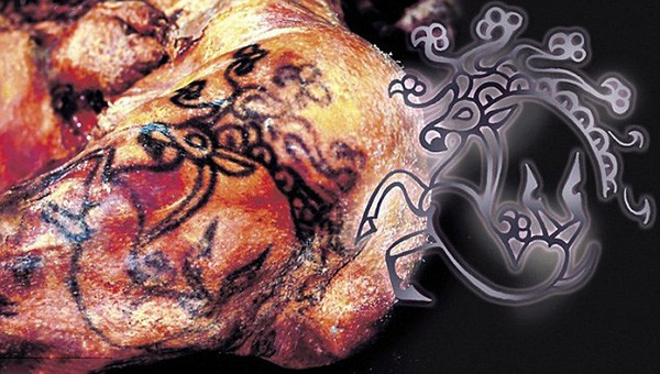 Nhờ vậy, nhiều hình xăm phức tạp trên cơ thể "Công chúa Altai" vẫn còn nhìn thấy rõ.