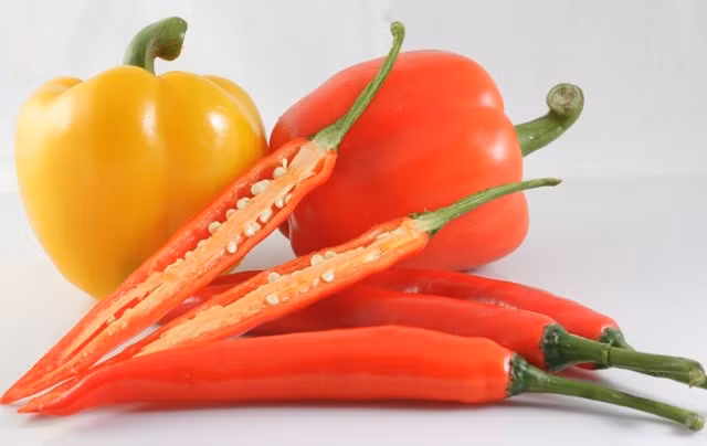 Ớt chuông xanh cũng là một nguồn chất xơ tuyệt vời.