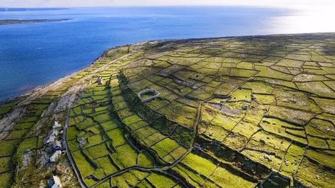 Ireland phần lớn là đảo đá vôi, được hình thành từ kỷ đá vôi cacbon cách đây khoảng 370 triệu năm. Vào thời điểm đó, Ireland là một phần của vùng biển nông nằm giữa hai vùng đất liền gần đường xích đạo.