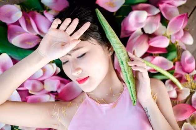 Kim Cúc là một trong những gương mặt nữ sinh trường Nguyễn Bỉnh Khiêm hiện được chú ý nhiều nhất.