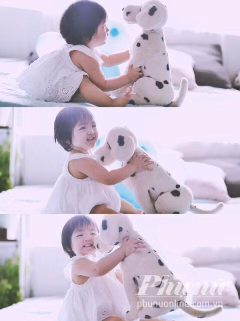 Bé Sóc chính là động lực giúp Nhi vượt qua mọi khó khăn.