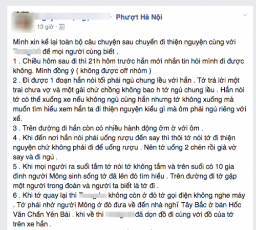 Thuc hu vu nu phuot thu to bi xe ep ngu chung leu