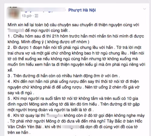 Thuc hu vu nu phuot thu to bi xe ep ngu chung leu