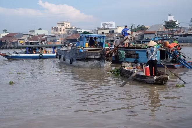  Thăm chợ nổi Cái Răng (Cần Thơ): Đây là một trong những nét văn hóa đặc trưng của sông nước miền Tây thu hút nhiều khách tham quan trong và ngoài nước. Ảnh: Minh Hằng.